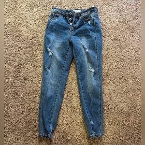 KanCan Blue Distressed Skinny Jeans